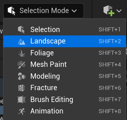Selection Mode → Landscape